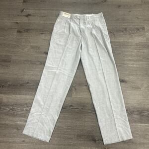 NWT Vintage J. Riggins Mens Pleated Dress Pants 36x33 Gray Deadstock 90s